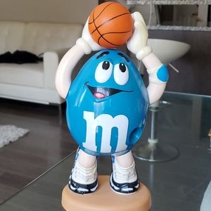 M&m vintage basketball player blue dispenser